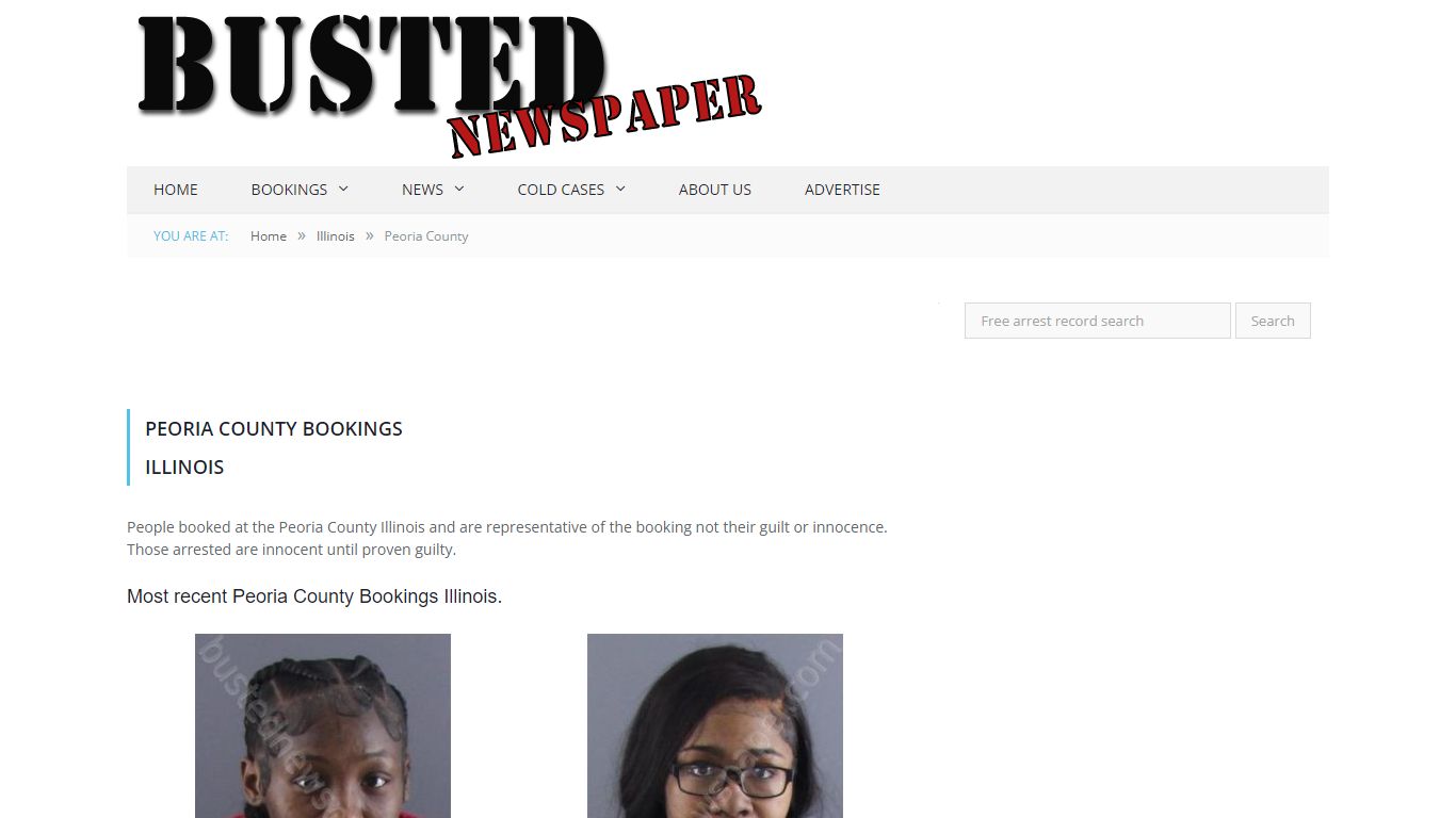 Peoria County, IL Mugshots - BUSTEDNEWSPAPER.COM